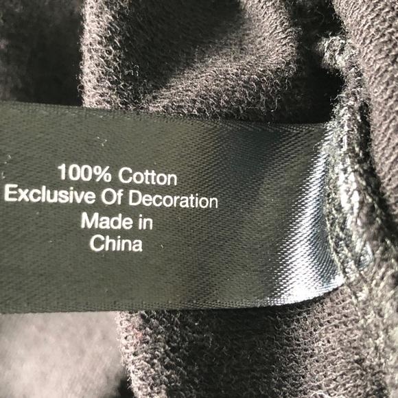 Lane Bryant Black Distressed Sequin Round Neck Sweatshirt Size 26/28 - Picture 7 of 8